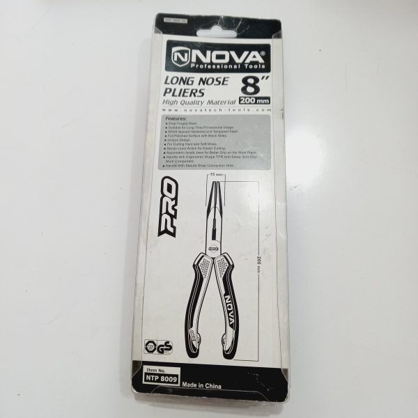 انبر دم باریک نووا مخصوص فنی کارها مدل NTP8009 سایز 8 اینچ NOVA - Image 4