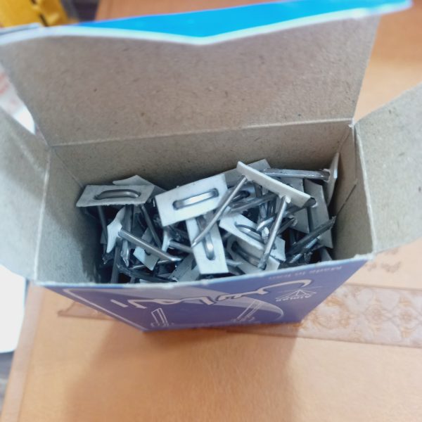 بست دو پا بلند سه چهارم اینچ بسته 100 عددی (میخ دو پا) - Image 2