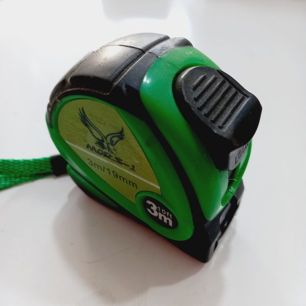 متر 3 متری مورس دارای قابلیت قفل شدن LOCK در دو رنگ سبز و نارنجی - Image 3