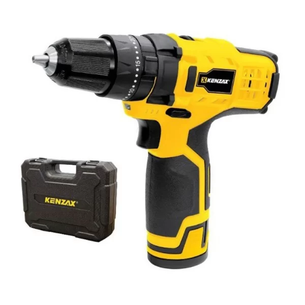 دریل پیچ گوشتی شارژی 12 ولت چکشی 30 نیوتن متر 2 باتری کنزاکس مدل 8212 (12 ماه گارانتی) - Image 2