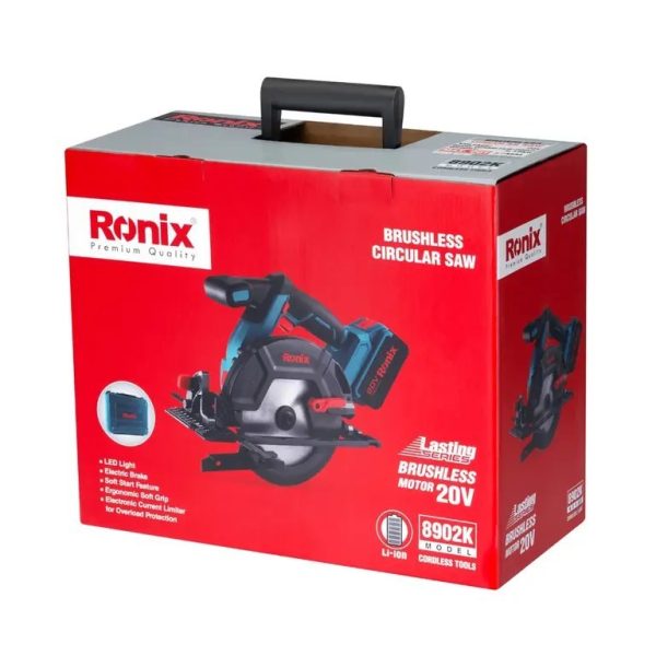 کیت اره گردبر براشلس 20 ولت رونیکس مدل 8902K (12 ماه گارانتی) - Image 13