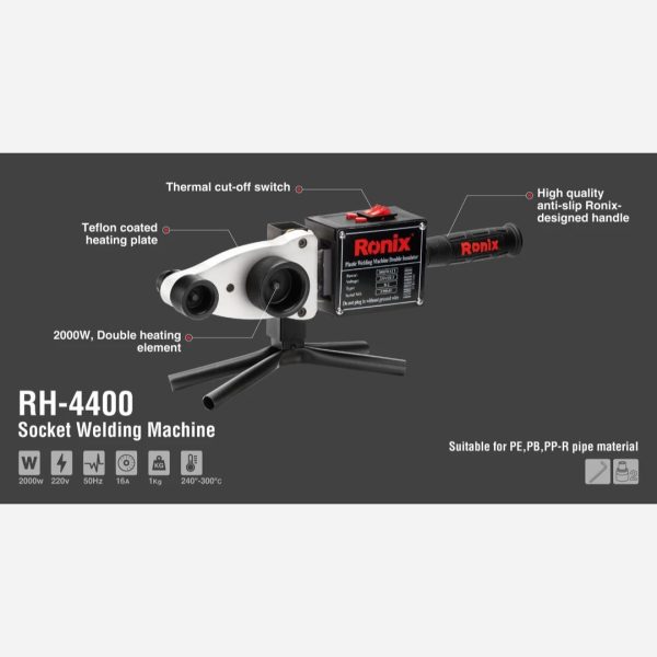 اتو لوله سبز 2000 وات رونیکس مدل 4400 (12 ماه گارانتی) - Image 10