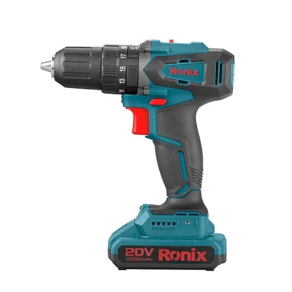 دریل چکشی شارژی براشلس 20 ولت رونیکس مدل 8900 (12 ماه گارانتی) - Image 7
