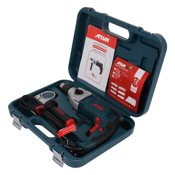 دریل گیربکسی چکشی 1050 وات 13میلیمتری آچاری آروا مدل 5306 با کیف BMC (12 ماه گارانتی) - Image 3