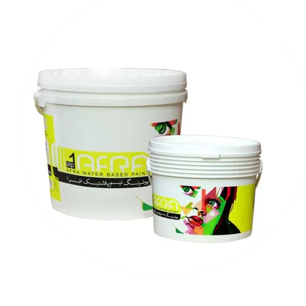 پوشرنگ نیم پلاستیک ممتاز (آلپ) افرا گالن 4 لیتری کد 101 پک 4 عددی (پس کرایه) - Image 4