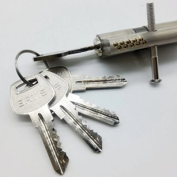 سیلندر قفل باتیس با 5 کلید دوشیاره 70 میلیمتری - Image 7