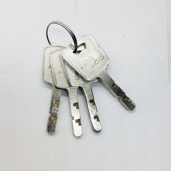 قفل مکعبی پشت بسته فولادی سه قاف با 4 کلید سولکسی و 3 سال ضمانت - Image 2