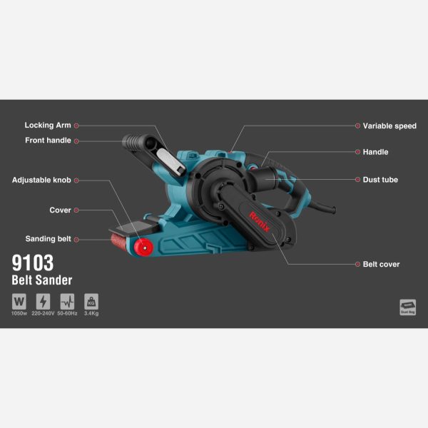 سنباده تانکی رونیکس مدل 9103 (12 ماه گارانتی) - Image 13