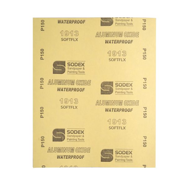 بسته 50 عددی سنباده کاغذی پشت قرمز از گرید 60 تا 400 سودکس جنس عالی مخصوص فلزات - Image 3