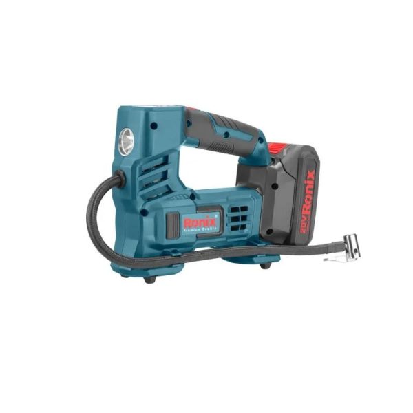 مینی کمپرسور باد شارژی 20 ولت رونیکس مدل 8605 (12 ماه گارانتی) - Image 2