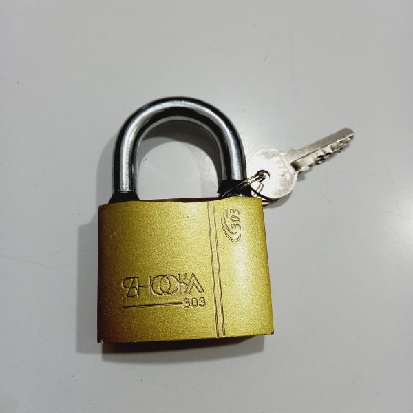 قفل آویز طلایی سایز 50 میلیمتر - Image 2