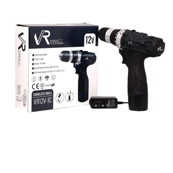 پیچ گوشتی شارژی 12 ولت ویوارکس مدل VR12V-1C (12 ماه گارانتی) - Image 8