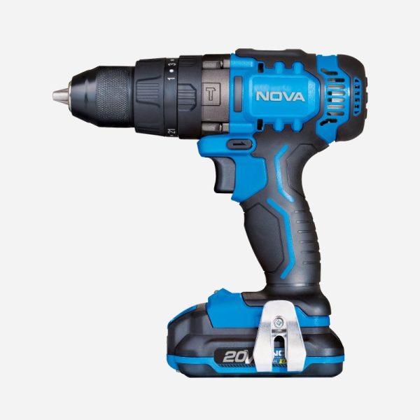 دریل شارژی چکشی 13 میلیمتری 20 ولت براشلس نووا مدل 7721 (24 ماه گارانتی) - Image 2
