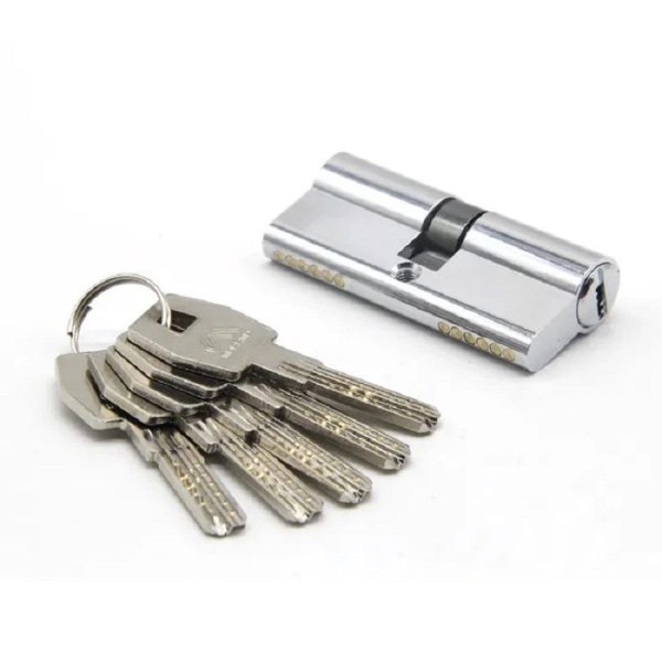 مجموعه کامل دستگیره زیتونی و قفل و سیلندر قفل در چوبی سوییچی مخصوص درب های ورودی - Image 2