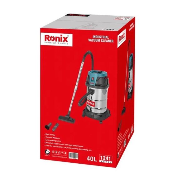 جارو برقی 40 لیتری 1400 وات رونیکس مدل 1241 (12 ماه گارانتی) - Image 8