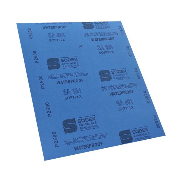 بسته 50 عددی سنباده برگی پشت آبی سودکس مناسب فلزات غیرآهنی، چوب، پلاستیک و دیوار - Image 3