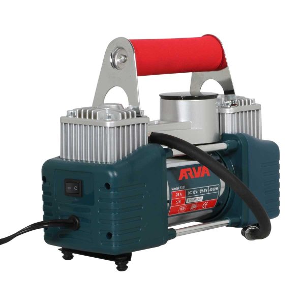 کمپرسور باد فندکی دو سیلندر با کیف برزنتی آروا مدل 5131 (12 ماه گارانتی) - Image 2