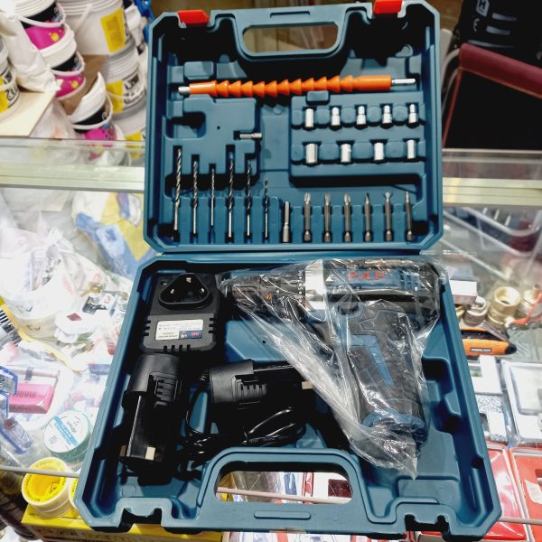 پیچ گوشتی شارژی 12 ولت دو باتری با لوازم پی ای پی PAP مدل CD-1225 (12 ماه گارانتی) - Image 3