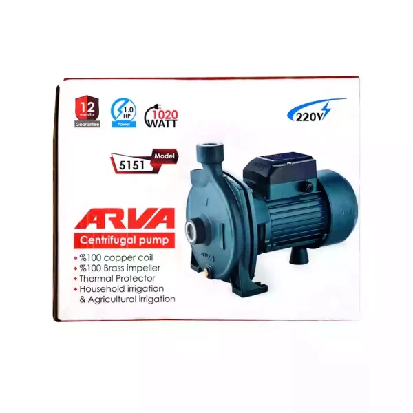 پمپ آب بشقابی 1 اسب بخار آروا مدل 5151 (12 ماه گارانتی) - Image 2