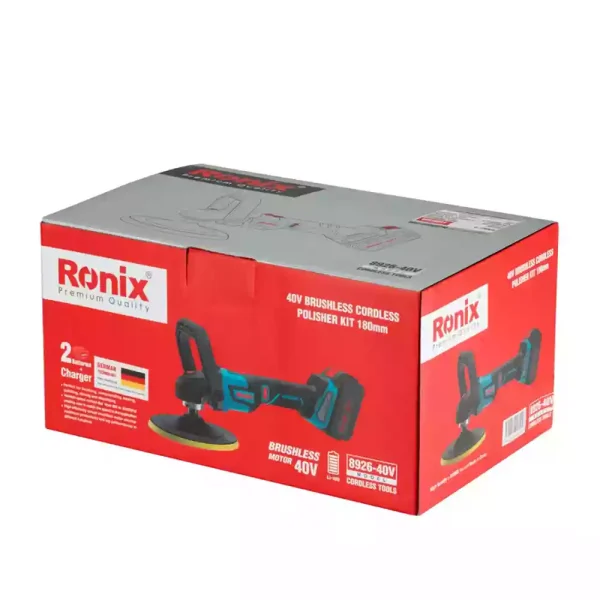 دستگاه پولیش شارژی براشلس 40 ولت رونیکس مدل 8926 (12 ماه گارانتی) - Image 12