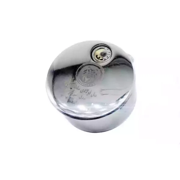 قفل گرد فولادی پشت بسته آریا سایز 80 کلید هلالی - Image 2