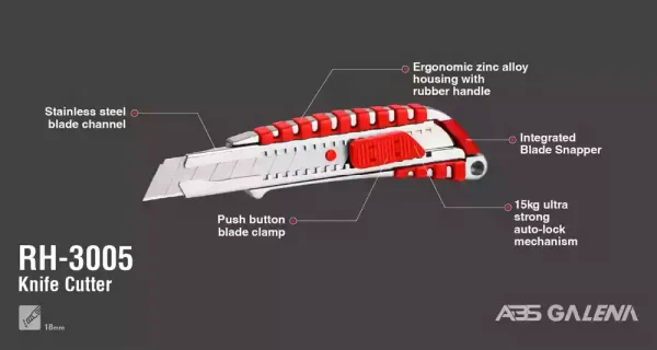 کاتر گالنا تک تیغ رونیکس مدل RH-3005 - Image 2