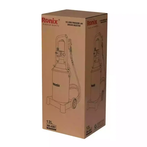 گریس پمپ سطلی 12 لیتری رونیکس مدل RH-4307 - Image 6