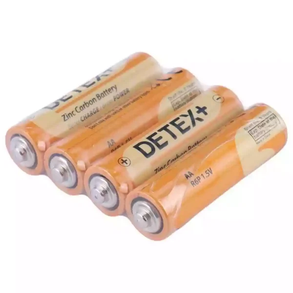 باتری قلمی AA Zinc Carbon چهار عددی دیتکس پلاس R6P - Image 2