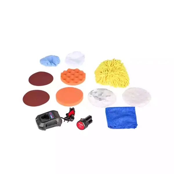 پولیش دوآل اکشن شارژي 12 ولت 2 باتري آروا مدل 5887 (12 ماه گارانتی) - Image 5