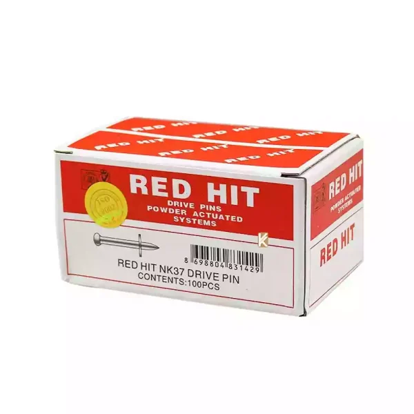 میخ ۳۷ میلی‌متر + چاشنی قرمز ردهیت RED HIT بسته ۱۰۰+۱۰۰ عددی - Image 6