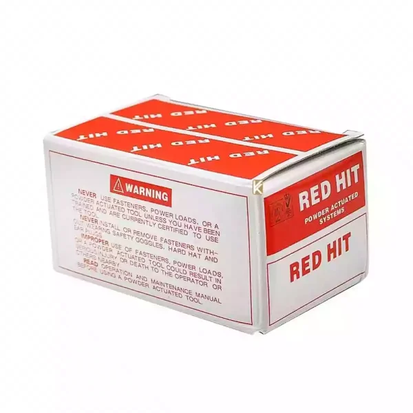 میخ ۳۷ میلی‌متر + چاشنی قرمز ردهیت RED HIT بسته ۱۰۰+۱۰۰ عددی - Image 9