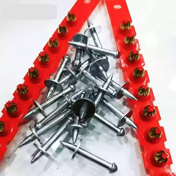 میخ ۳۷ میلی‌متر + چاشنی قرمز ردهیت RED HIT بسته ۱۰۰+۱۰۰ عددی - Image 2