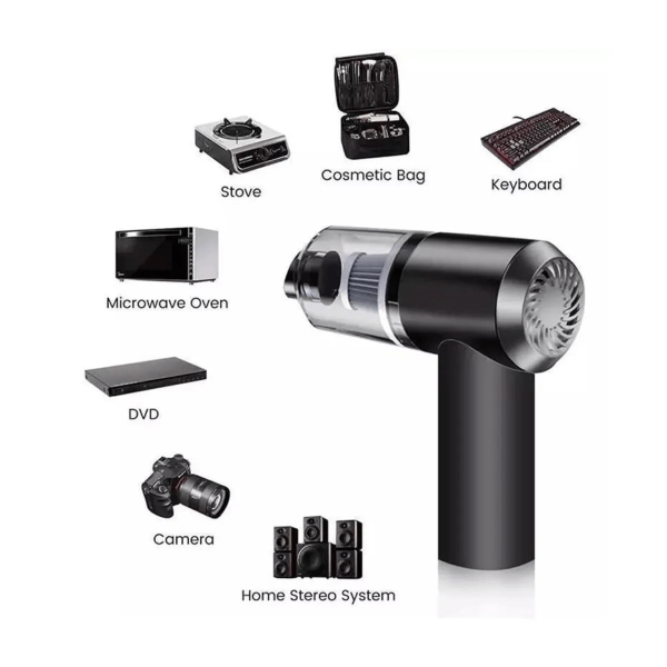 جارو شارژی اورجینال  مدل YT-M2037 | جارو قابل حمل خودرو با مکش قوی - Image 4