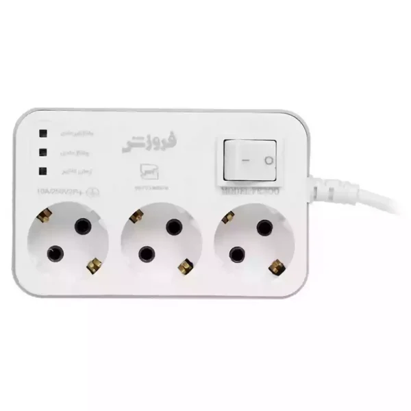 محافظ برق یخچال و فریزر 3 خانه ارت دار فروزش با کابل 1.8 متری (2 سال گارانتی) - Image 4