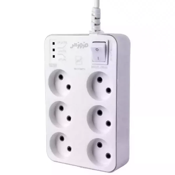 محافظ برق صوتی و تصویری 6 خانه فروزش با کابل 1.8 متری (2 سال گارانتی) - Image 7