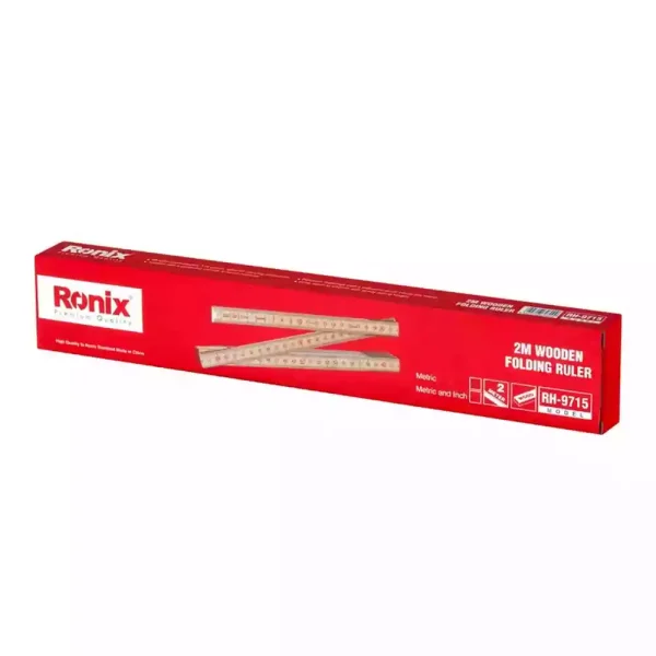 خط‌کش چوبی تاشو ۲ متری رونیکس مدل RH-9715 - Image 4