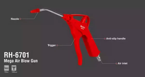 تفنگ بادپاش مگا نازل ۱۰۰ میلی‌متری رونیکس مدل RH-6701 - Image 7