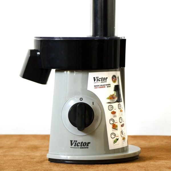 سالاد ساز ویکتور مدل VK-1100MSM اورجینال | سالاد ساز ۶ تیغه قدرتمند ۵۵۰ وات مناسب آشپزی سریع - Image 3