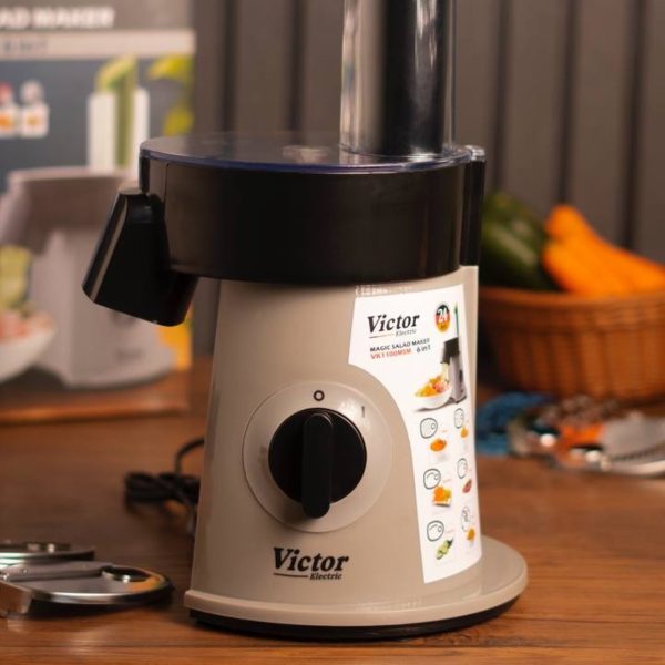 سالاد ساز ویکتور مدل VK-1100MSM اورجینال | سالاد ساز ۶ تیغه قدرتمند ۵۵۰ وات مناسب آشپزی سریع - Image 6