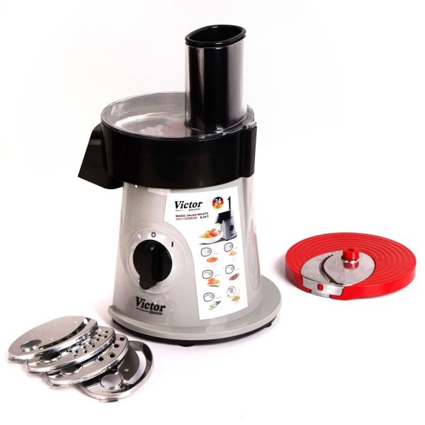 سالاد ساز ویکتور مدل VK-1100MSM اورجینال | سالاد ساز ۶ تیغه قدرتمند ۵۵۰ وات مناسب آشپزی سریع - Image 7