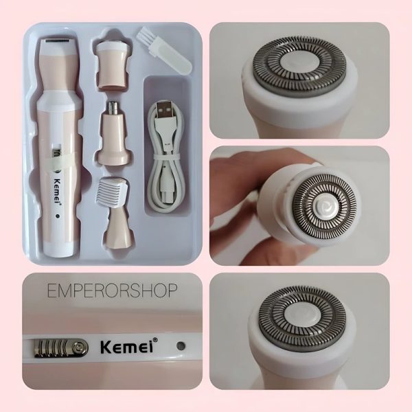 شیور فویلی اورجینال اصلاح موی بدن بانوان 4in1 | دستگاه اصلاح چندکاره صورت و بدن - Image 4